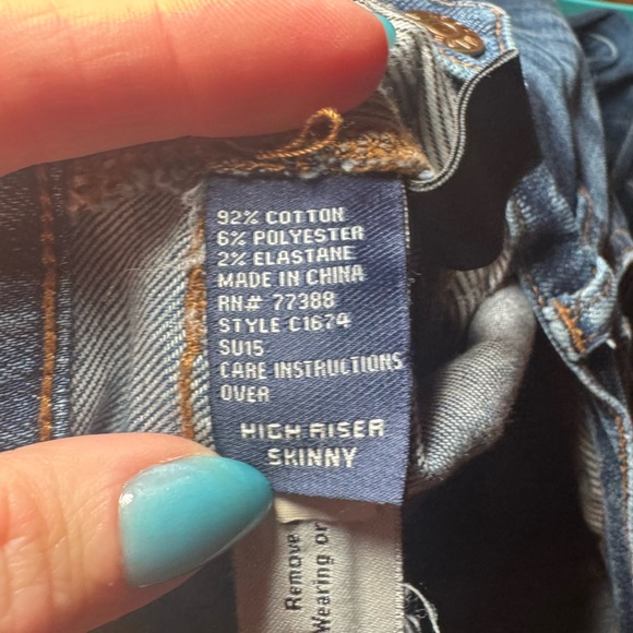 MADEWELL Distressed High Riser Skinny Jeans Size 24 - Picture 9 of 11